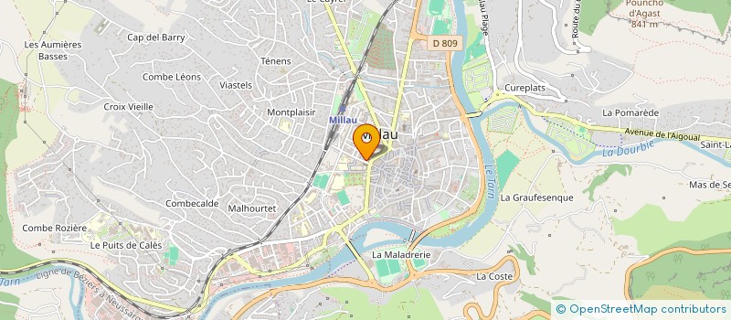 localisation de l'entreprise A TOUS COEURS à MILLAU