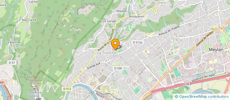 localisation de l'entreprise A TOUT COEUR  CORENC