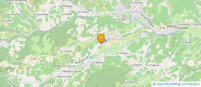 localisation de l'entreprise A-TOUT EXTERIEUR  VAUX-EN-BEAUJOLAIS