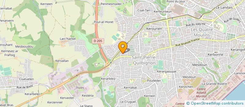 localisation de l'entreprise A TOUT FORME à BREST