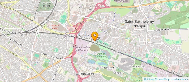 localisation de l'entreprise A TOUT HASARD ASSOCIES GROUPE ZUR à SAINT-BARTHELEMY-D'ANJOU