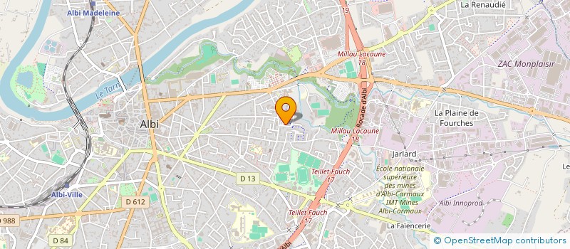 localisation de l'entreprise A TOUT VAPEUR à ALBI