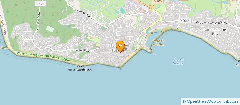 localisation de l'entreprise A TRANCH'CHOEUR  LA TRANCHE-SUR-MER