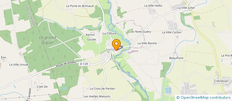 localisation de l'entreprise A TRAVERS CHAMPS  GUEHENNO