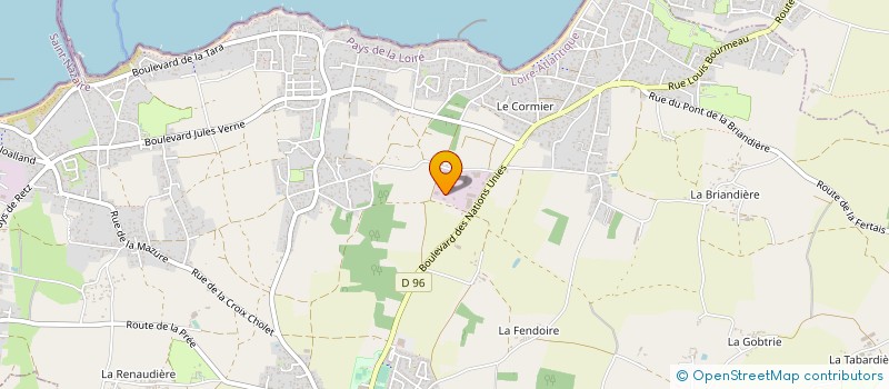 localisation de l'entreprise A TRAVERS LE BOIS  PORNIC