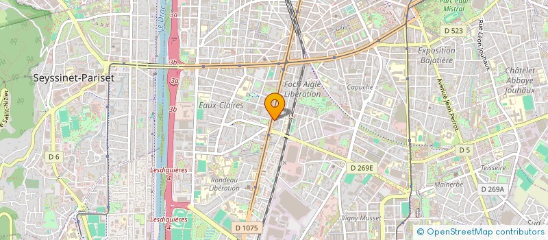 localisation de l'entreprise A TROIS à GRENOBLE