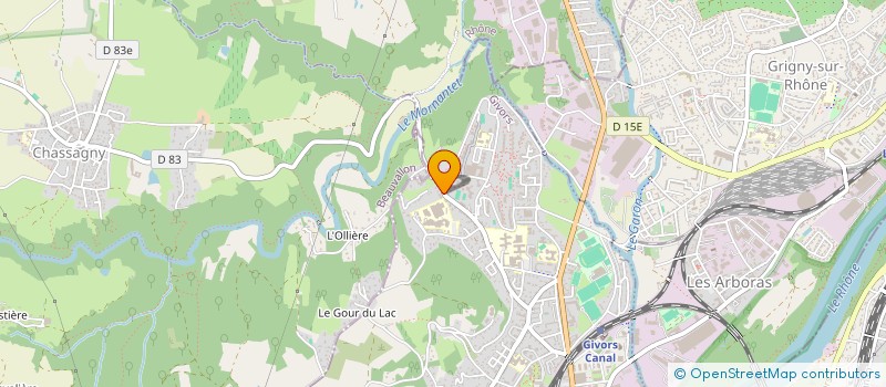 localisation de l'entreprise A TROIS MAINS  GIVORS