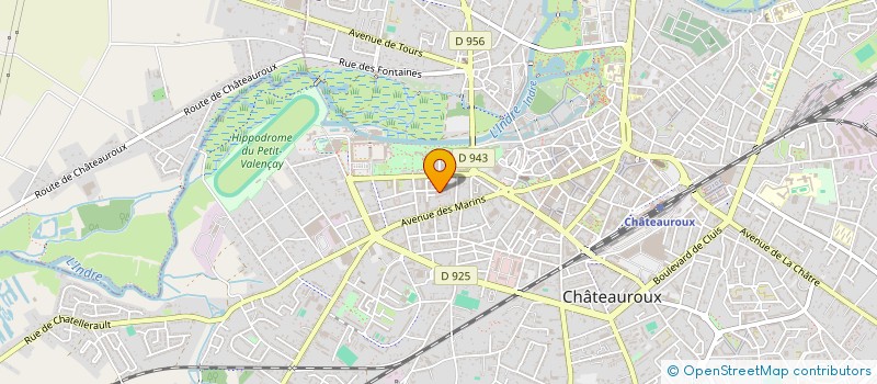 localisation de l'entreprise A.U.B COMPETITION à CHATEAUROUX