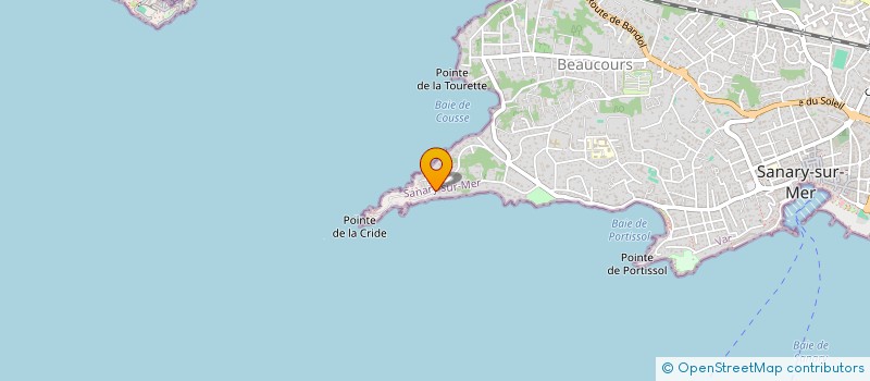 localisation de l'entreprise A.U.D SARL à SANARY-SUR-MER