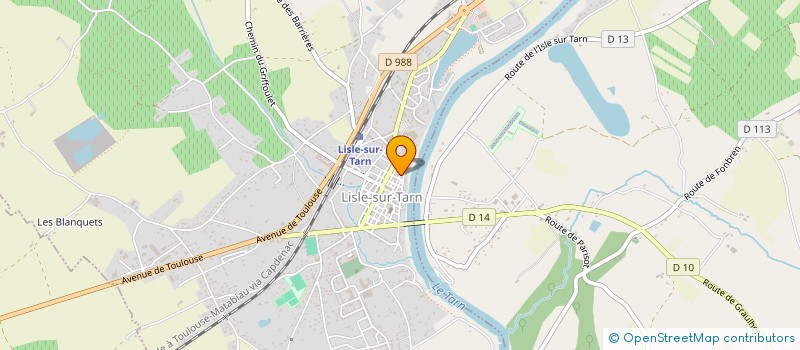 localisation de l'entreprise A.U.R.A. à LISLE-SUR-TARN