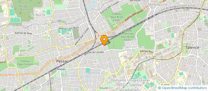 localisation de l'entreprise A-URBANIS à PESSAC