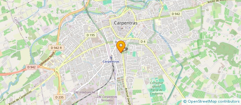 localisation de l'entreprise A.V. à CARPENTRAS