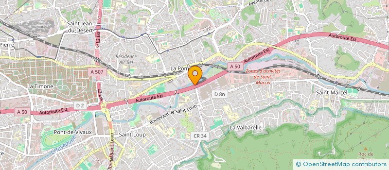 localisation de l'entreprise A & V à MARSEILLE