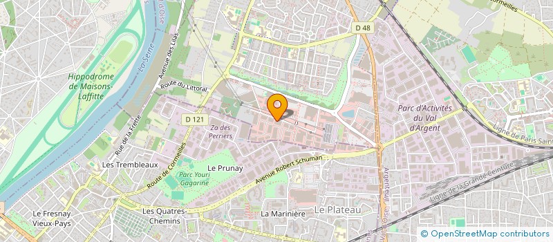 localisation de l'entreprise A.V.A. à CORMEILLES-EN-PARISIS