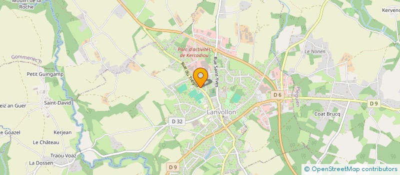 localisation de l'entreprise A.V.A  LANVOLLON