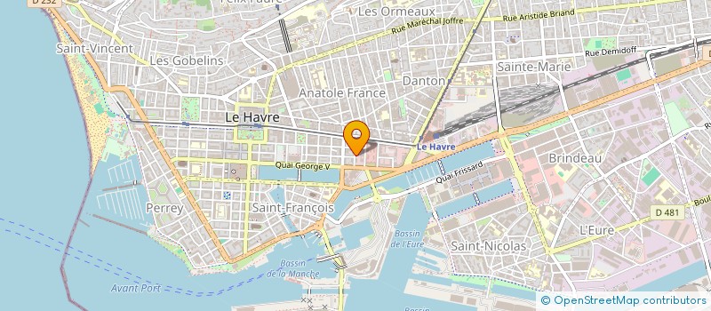 localisation de l'entreprise A.V.A. IMMOBILIER  LE HAVRE