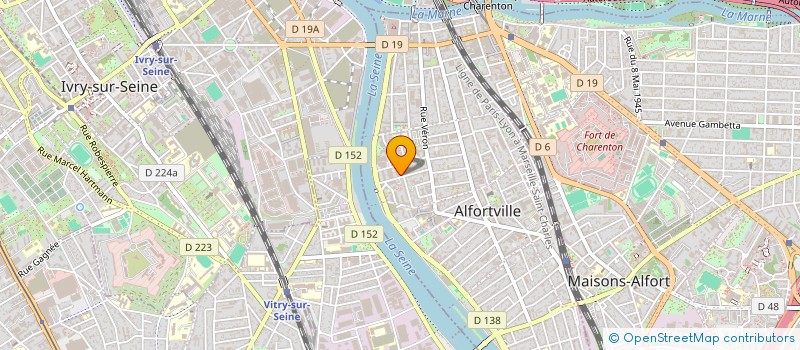 localisation de l'entreprise A.V.A. THERM à ALFORTVILLE