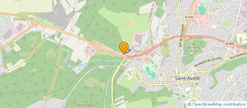 localisation de l'entreprise A.V.C.I.  FREYMING-MERLEBACH