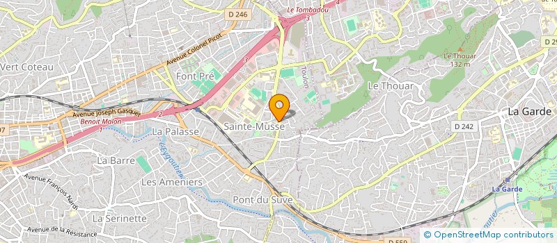 localisation de l'entreprise A.V. CONSULTING à LA SEYNE-SUR-MER