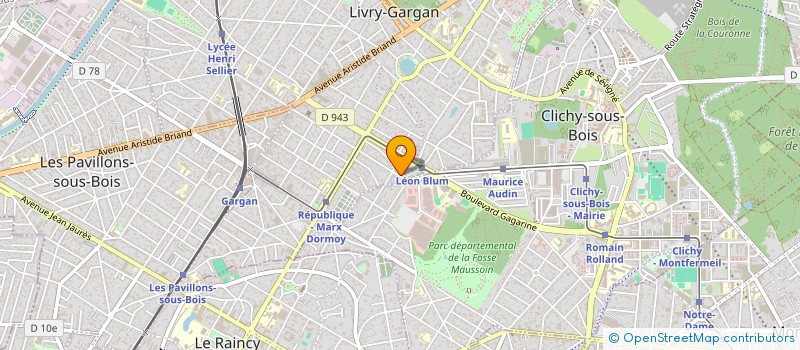 localisation de l'entreprise A.V.D.  LIVRY-GARGAN