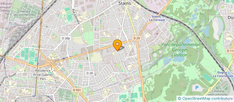 localisation de l'entreprise A.V.D.A. à STAINS
