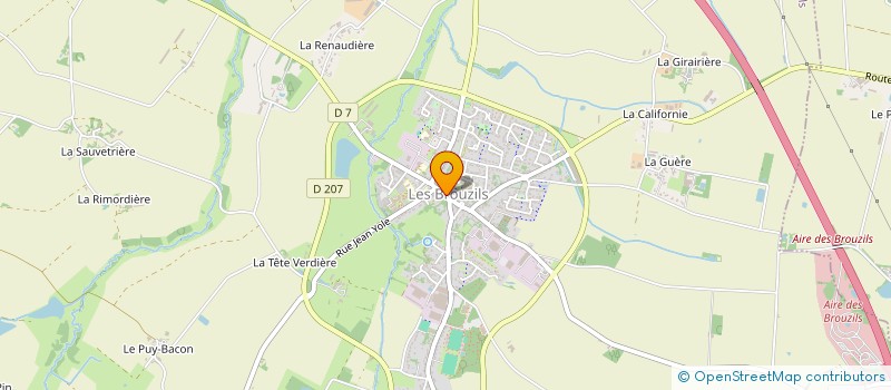 localisation de l'entreprise A.V.D.C.  LES BROUZILS