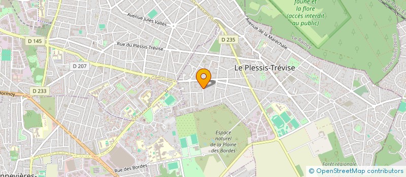 localisation de l'entreprise A.V.D.S  LE PLESSIS-TREVISE
