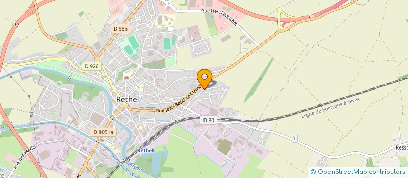 localisation de l'entreprise A.V.E. 96  RETHEL