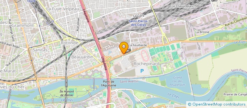 localisation de l'entreprise A.V.E.C.  SAINT-PIERRE-DES-CORPS