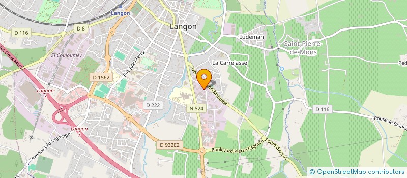 localisation de l'entreprise A.V.E. CONSULTING à LANGON