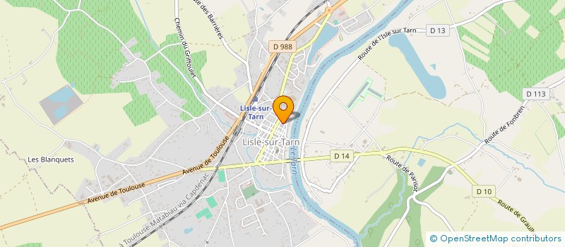 localisation de l'entreprise A.V.E PROJECT à LISLE-SUR-TARN