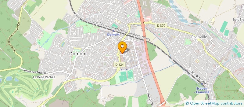 localisation de l'entreprise A.V. EMBALLAGES  DOMONT