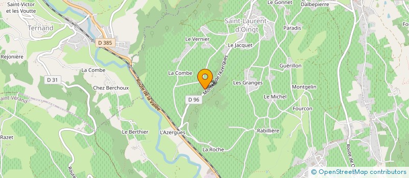 localisation de l'entreprise A V F CHARNAY  FRONTENAS