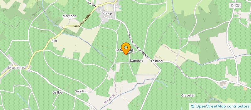 localisation de l'entreprise A.V.F.E.  GORNAC