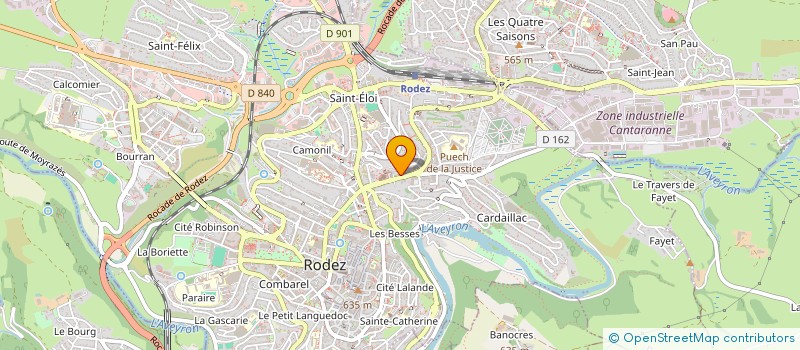 localisation de l'entreprise A.V.F. SERVICE à RODEZ