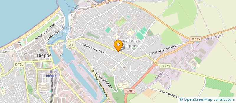 localisation de l'entreprise A.V. FENETRES  DIEPPE