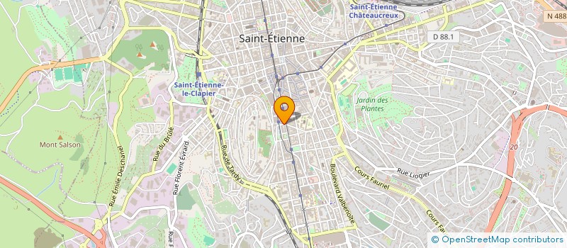localisation de l'entreprise A V H CONSTRUCTION à SAINT-ETIENNE