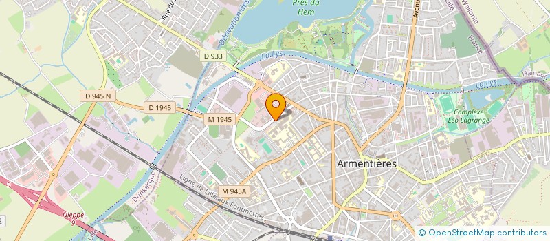 localisation de l'entreprise A.V.H.S. HDF à ARMENTIERES