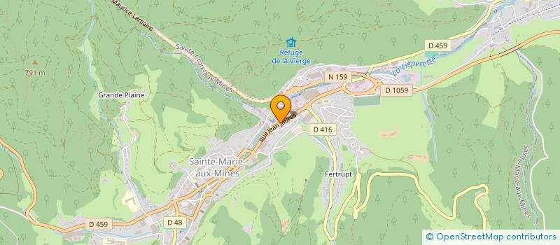 localisation de l'entreprise A.V.H. TOURS  SAINTE-MARIE-AUX-MINES