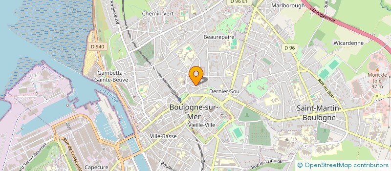 localisation de l'entreprise A.V.I. CONCEPT à BOULOGNE-SUR-MER