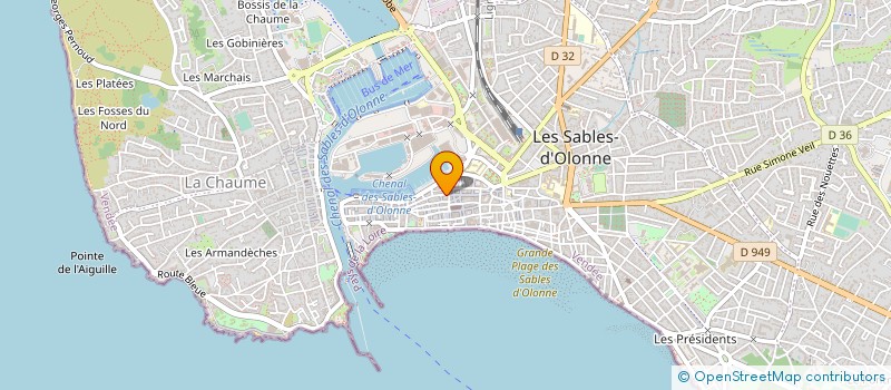 localisation de l'entreprise A.V.I.T.O.L. à LES SABLES D'OLONNE