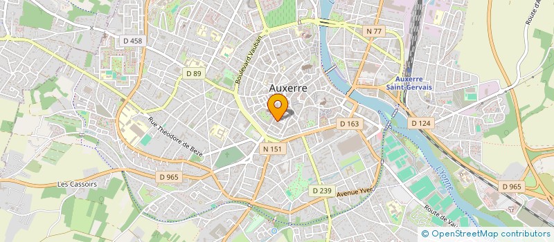 localisation de l'entreprise A&V JEUX SAS à AUXERRE