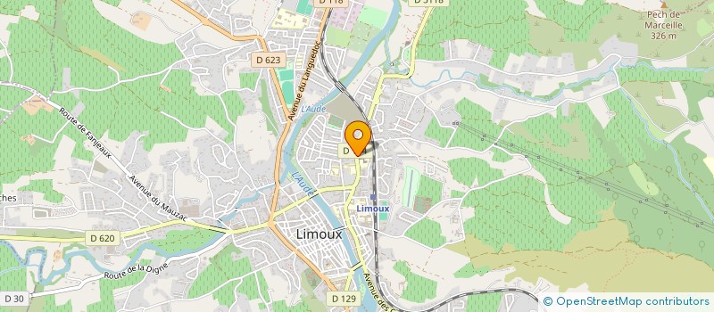 localisation de l'entreprise A.V.L à LIMOUX