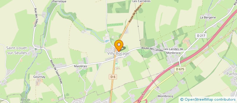 localisation de l'entreprise A.V.L  VILLERS-BOCAGE