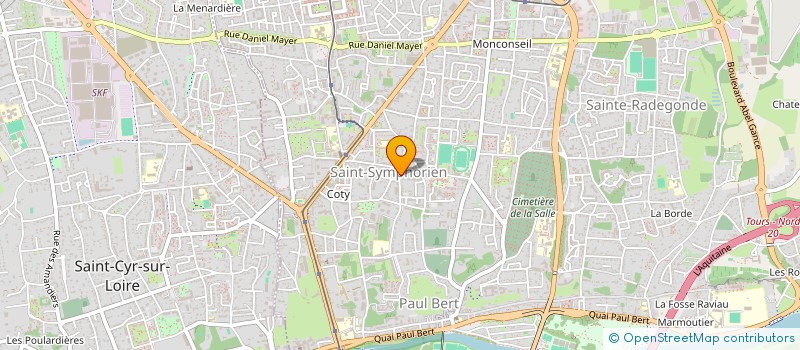 localisation de l'entreprise A.V.L. IMMO  TOURS