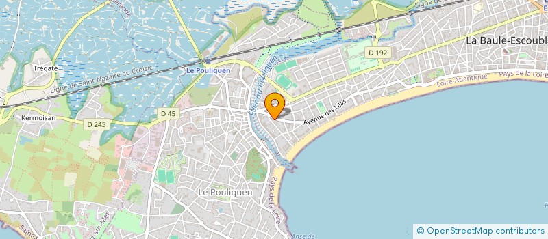 localisation de l'entreprise A.V.L INVEST 44  LA BAULE-ESCOUBLAC