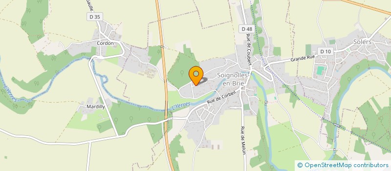 localisation de l'entreprise A V M  SOIGNOLLES-EN-BRIE
