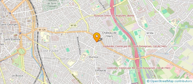 localisation de l'entreprise A.V.M.H. à TOULOUSE
