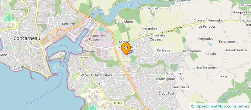 localisation de l'entreprise A.V.N OUVERTURES à CONCARNEAU