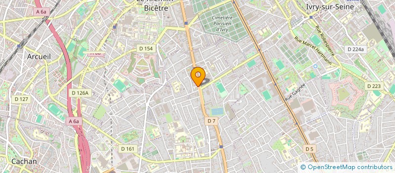 localisation de l'entreprise A.V.P  VILLEJUIF